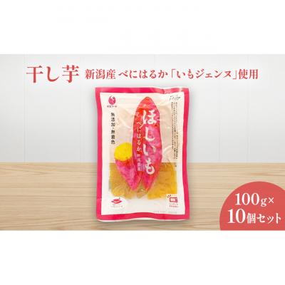 ふるさと納税 新潟市 新潟産べにはるか「いもジェンヌ」使用 100g×10個セット