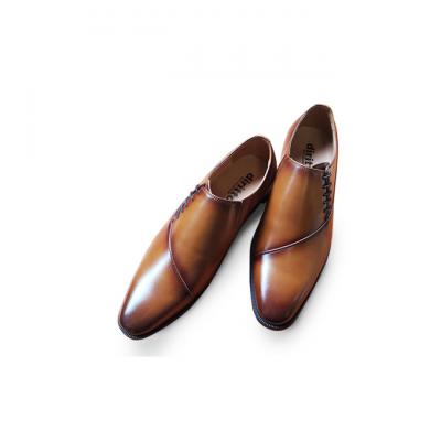 ふるさと納税 新潟市 0323牛革 サイドレースビジネスシューズ5502LBR サイズ26.0cm