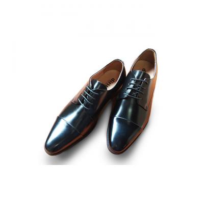 ふるさと納税 新潟市 0324牛革 ストレートチップビジネスシューズ5501BL サイズ25.5cm