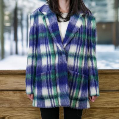 ふるさと納税 羽島市 ビッグチェックコート【レディース】の画像