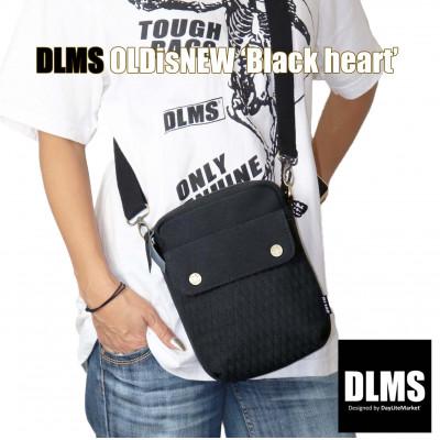 ふるさと納税 篠栗町 DLMS OLDisNEW 'Black heart’ ミニショルダーバッグ【キャンバス】 |  | 01