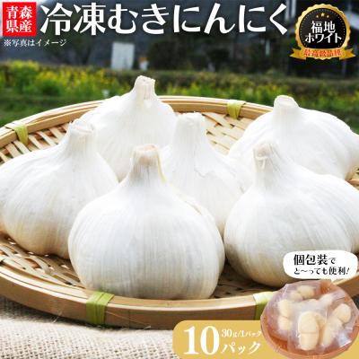 ふるさと納税 七戸町 冷凍むきにんにく　15g×10パック　 | 