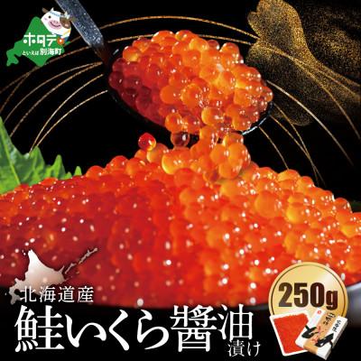 ふるさと納税 別海町 [希少な北海道産] 鮭 いくら醤油漬け 250g 鮭卵 人気 海鮮 いくら丼 国産 別海町