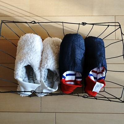 ふるさと納税 墨田区 merippa 2足セット トリコロールボーダー(L)・スラブツィード白(L) |  | 03