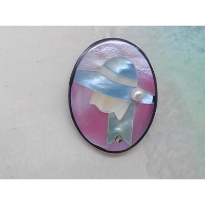 ふるさと納税 鳥羽市 伊勢志摩あこや本真珠ブローチ(オーバルB)