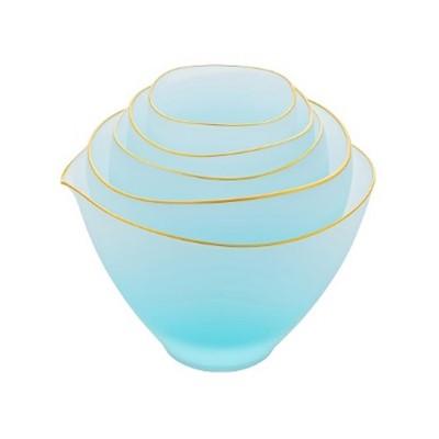 ふるさと納税 大網白里市 Sghr スガハラ サキ 猪口・小鉢・片口5個セット(ブルーフロスト)