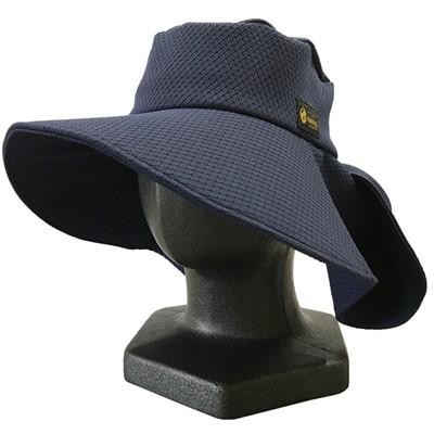 ふるさと納税 羽生市 超撥水、通気するMINO軽量レディ—スHAT ネイビー