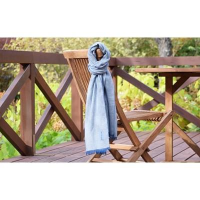 ふるさと納税 羽生市 喜之助紺屋 青縞ストール 白