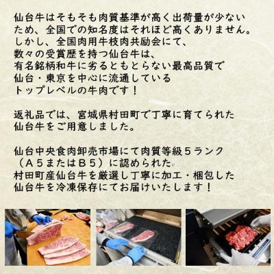 ふるさと納税 村田町 【A5ランク仙台牛】  霜降り肩ロース 合計 1.0kg(500g×2) しゃぶしゃぶ・すき焼き用 |  | 03