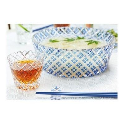 ふるさと納税 龍ケ崎市 カガミクリスタルの江戸切子 そうめん大鉢セット