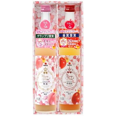 ふるさと納税 上富田町 上富田町 相性ピッタリの果実梅酒“姫シリーズ"和歌山県産とろこく梅酒2本ギフトセット(桃姫&amp;林檎姫)