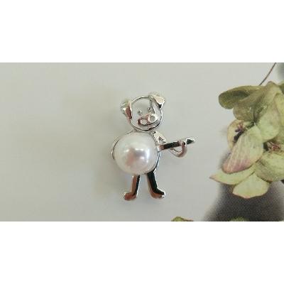 ふるさと納税 鳥羽市 伊勢志摩あこや本真珠ペンダント(ぶた)SV製