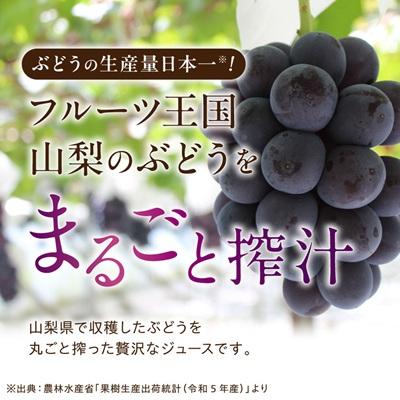 ふるさと納税 山梨県 【2026年発送】ぶどうジュース 1000ml 2本 食べる感覚【無添加・無糖】100%ストレート |  | 01