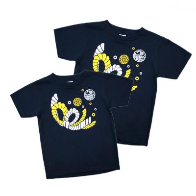 ふるさと納税 滝沢市 馬コたづなTシャツ(紺色・キッズサイズ)2枚セット