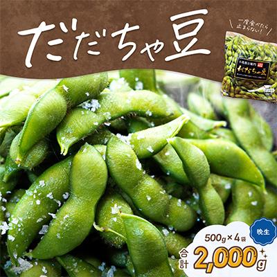 ふるさと納税 鶴岡市 [令和8年分先行受付]だだちゃ喜左衛門(株)のだだちゃ豆[晩生]2kg(500g×4袋) 枝豆