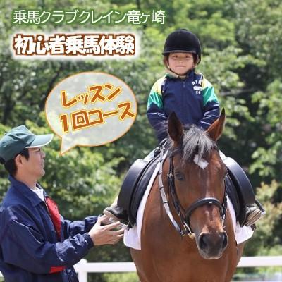 ふるさと納税 龍ケ崎市 初心者乗馬体験[レッスン1回コース]