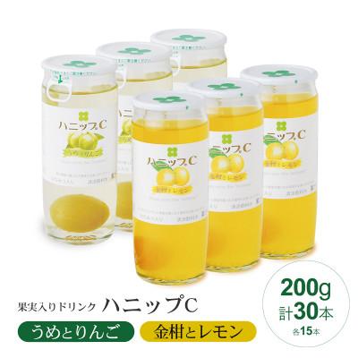 ふるさと納税 すさみ町 [すさみ町]果実入り清涼飲料水 ハニップC 2種類セット 合計30本