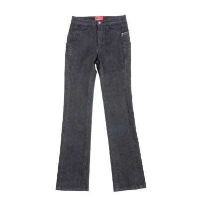 ふるさと納税 府中市 多機能ストレッチデニムパンツ/レディース(Lサイズ・ブラック)