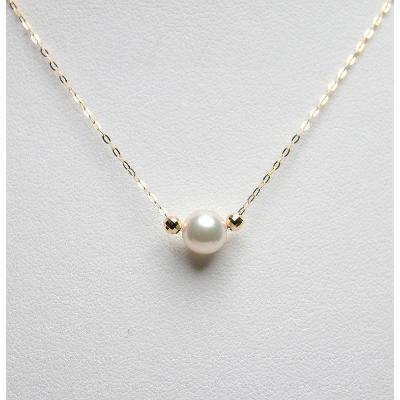 ふるさと納税 南伊勢町 K18 アコヤ真珠 7ミリ ペンダント ネックレス