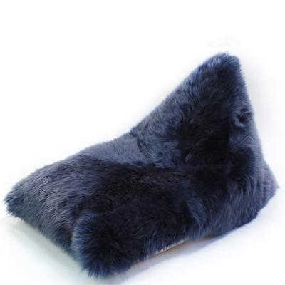 ふるさと納税 羽曳野市 ムートンビーズクッション OTTO ネイビー