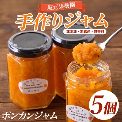 ふるさと納税 指宿市 みかん農家坂元さんちの手作りポンカンジャム5個セット(IB043-002)