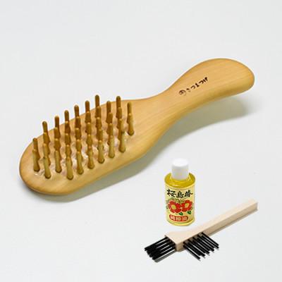 ふるさと納税 指宿市 [実用新案登録済]薩摩つげブラシ(ミニ5列)※約15.5cmとお手入れセット(082-1123)