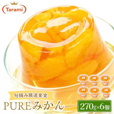ふるさと納税 諫早市 たらみ PURE みかん 270g (1箱 6個入)