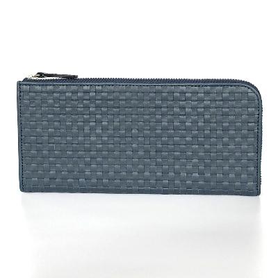 ふるさと納税 新庄市 LUEGO Alabasta アラバスタ ジップロングウォレット/ネイビー