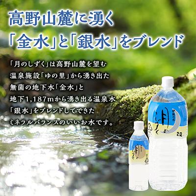 ふるさと納税 橋本市 ミネラルウォーター 月のしずく500ml×24本入