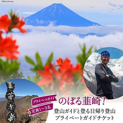 ふるさと納税 韮崎市 [のぼる韮崎!]韮崎市在住の登山ガイドと登る日帰りプライベートガイドチケット(定員1〜3名)