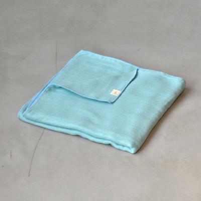 ふるさと納税 蒲郡市 cumuco クムコ 6重ガーゼ バスタオル2枚セット _みずいろ[G0289]