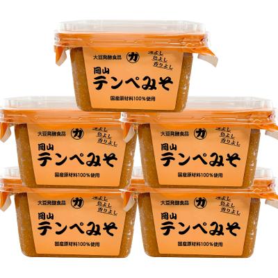 ふるさと納税 岡山市 [味噌の名わき役]岡山テンペみそ 300g 5個入り