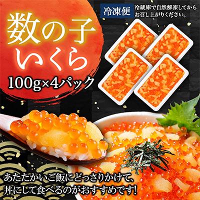 ふるさと納税 弟子屈町 数の子・いくら醤油漬け 計400g 魚卵づくし おかず 北海道 弟子屈町 3574