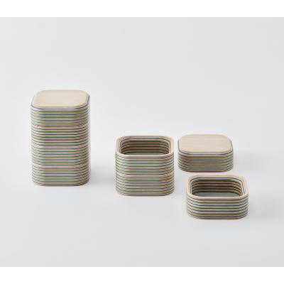 ふるさと納税 芦別市 PLYWOOD laboratory Paper-Wood アクセサリートレイ(正方形)