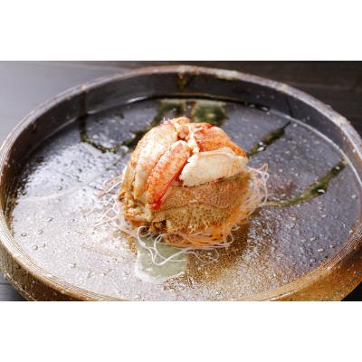 ふるさと納税 白老町 [朝ゆで]北海道産毛ガニ甲羅盛り1個(160g前後)