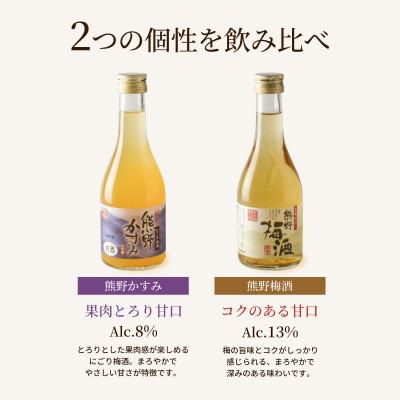 ふるさと納税 上富田町 紀州の梅酒 にごり梅酒 熊野かすみと熊野梅酒 ミニボトル300ml(上富田町) |  | 01