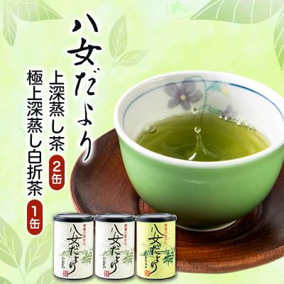 ふるさと納税 大牟田市 八女だより(上深蒸し茶200g、極上深蒸し白折茶80g) | 