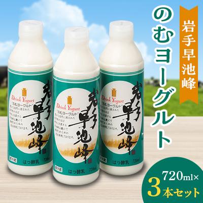 ふるさと納税 花巻市 岩手早池峰のむヨーグルト3本セット | 