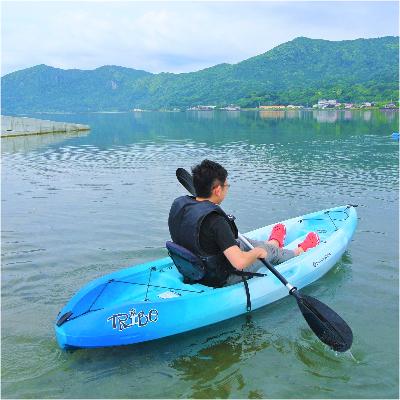 ふるさと納税 指宿市 [池田湖でアクティビティ体験]インストラクター付シーカヤック体験(60分間)