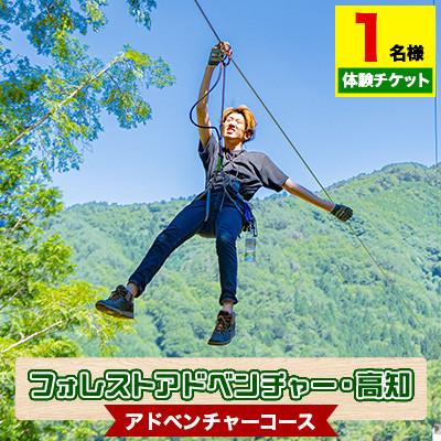 ふるさと納税 津野町 フォレストアドベンチャー・高知[アドベンチャーコース]1名様体験チケット