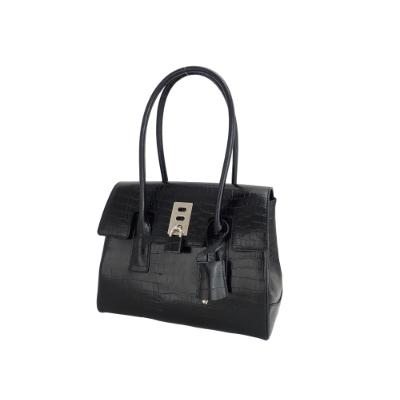 ふるさと納税 御代田町 [濱野皮革工藝] オフィスカジュアルレジェクロコ ジュエル トートバッグ(ブラック)