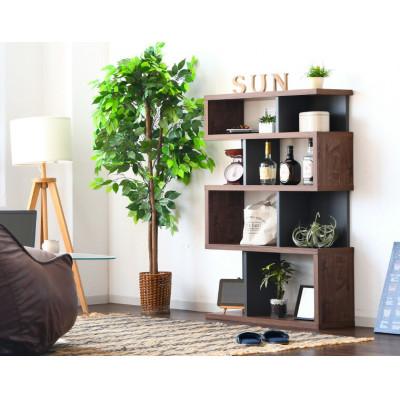 ふるさと納税 大川市 おしゃれで収納上手な本棚 ブラウン