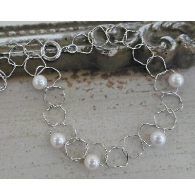 ふるさと納税 鳥羽市 伊勢志摩あこや本真珠ブレスレットバブル5珠R40-11