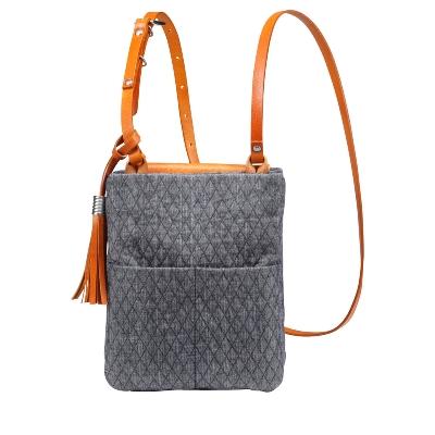 ふるさと納税 豊岡市 豊岡鞄　anti-mode style QUILT Pochette(キャメル)の画像