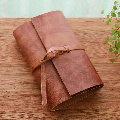 ふるさと納税 高槻市 [KAKURA] 紐巻きバイブルシステム手帳 4点セット アンティークブラウン