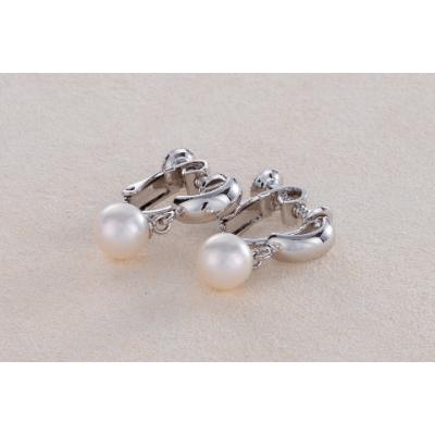 ふるさと納税 鳥羽市 アコヤ真珠イヤリング(約6.5-6.75mm)30-08