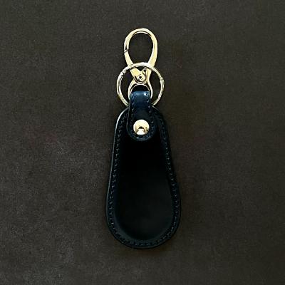 ふるさと納税 葛飾区 数量限定[コードバン]靴べら ネイビー ASUMEDERU itakura ハンドメイド