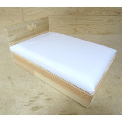 ふるさと納税 泉佐野市 手作り木製 お人形用ベッド 099H2192_2