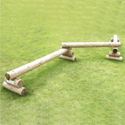 ふるさと納税 下北山村 木製平均台2連結 国産材の木製遊具 間伐材使用