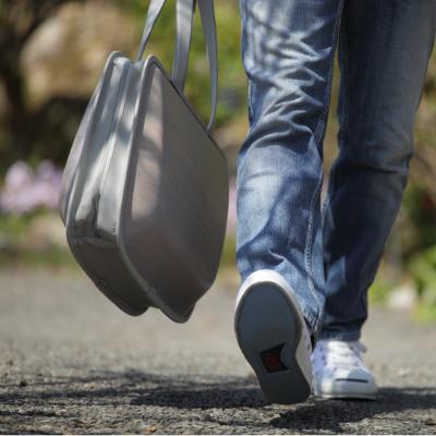 ふるさと納税 馬路村 モナッカ bag-Leaf Ash(グレー)[305]